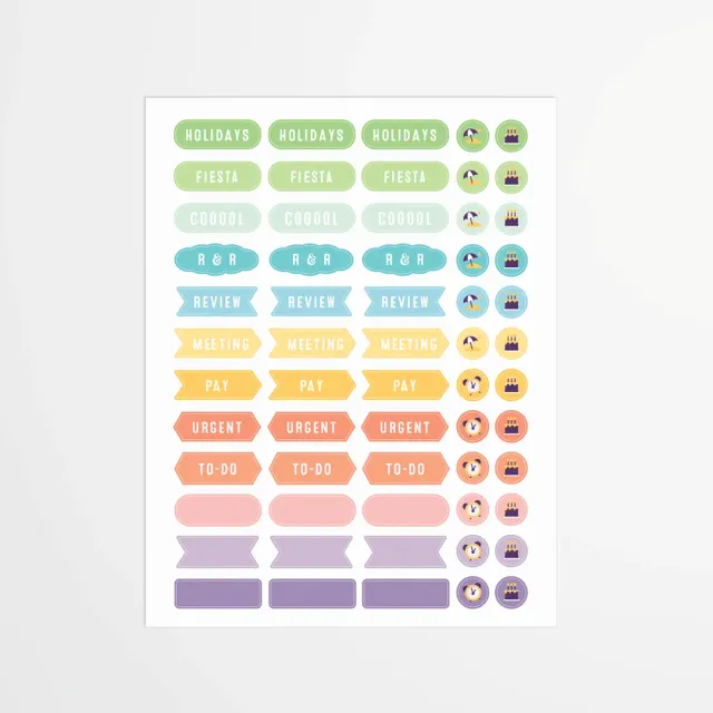 My365 Youpi Organisation stickers anglais anniversaire