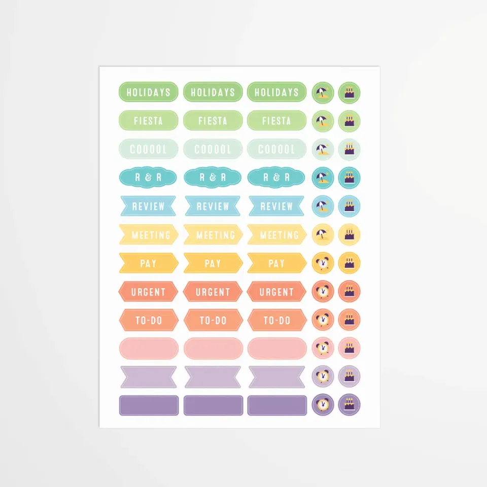 My365 Youpi Organisation stickers anglais anniversaire
