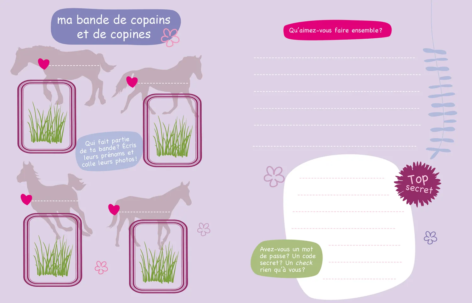 Frigobloc Galop des étoiles journal intime cadenas 6-10 ans