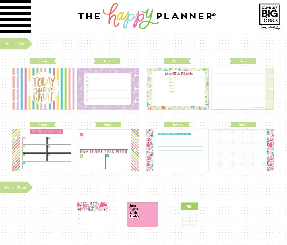 Me & my big ideas Happy Planner Girl stickers pack accessoires