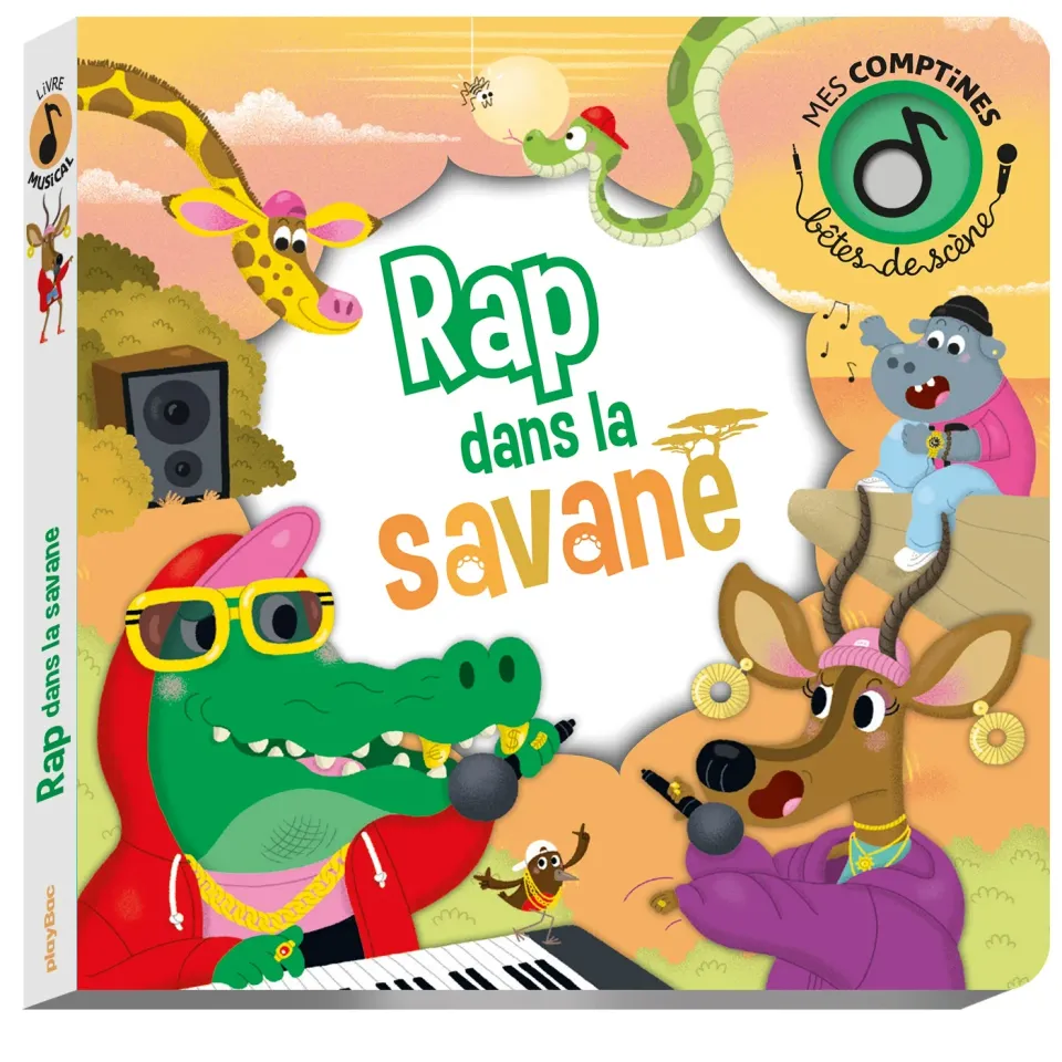 Bêtes de scène Rap dans la savane livre sonore 1 an rap