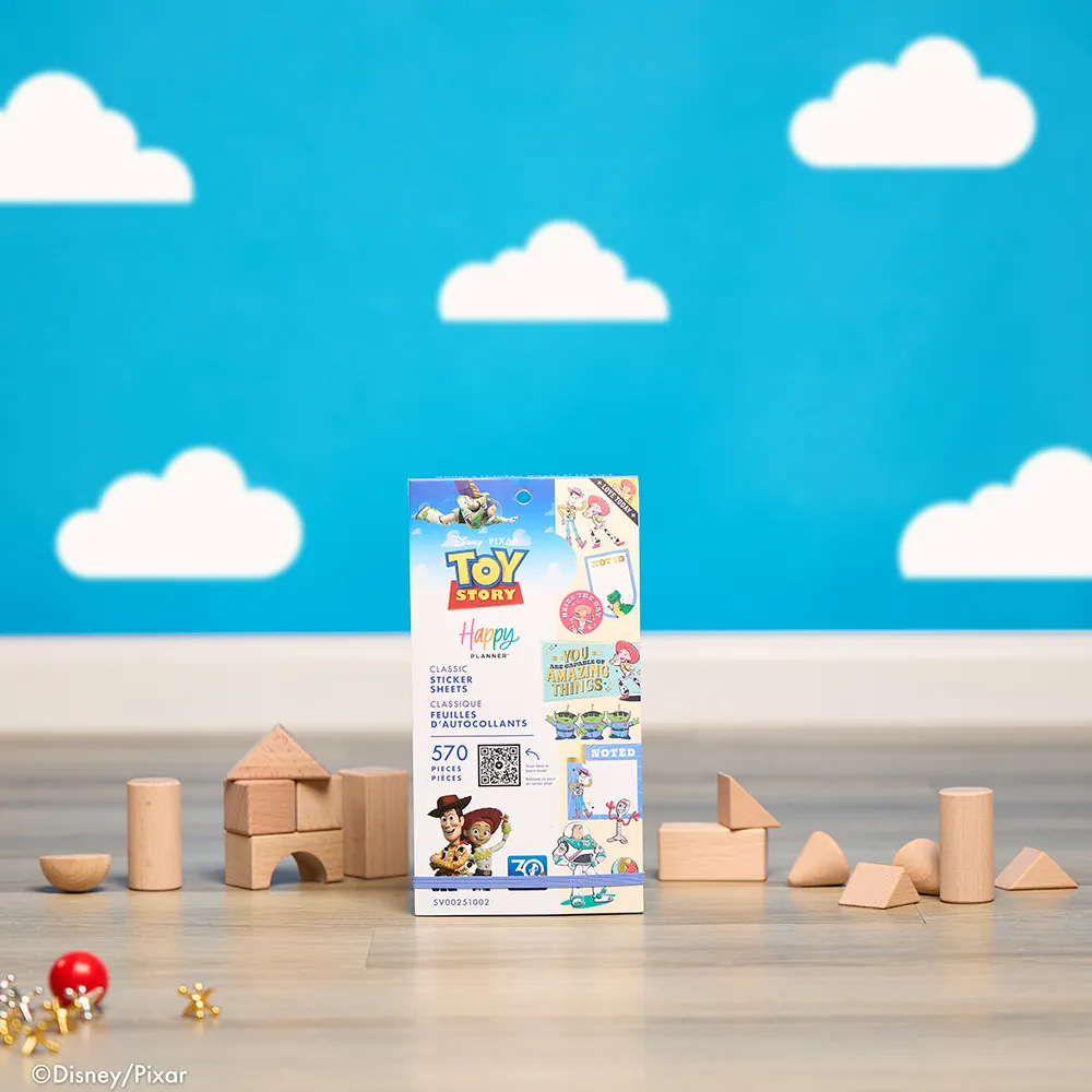 Happy Planner Toy Story 30 ans stickers Classic 570 doré