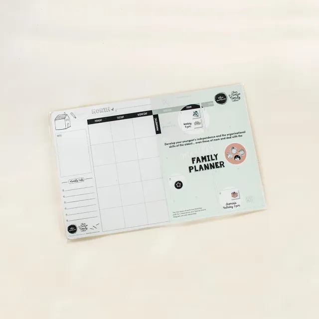 Les Belles Combines Monthly Family Planner planificateur magnétique