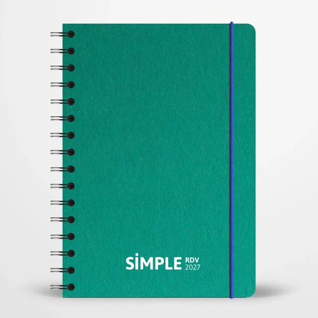 My365 Simple Rendez-vous Agenda 2027 A5 Forêt vertical