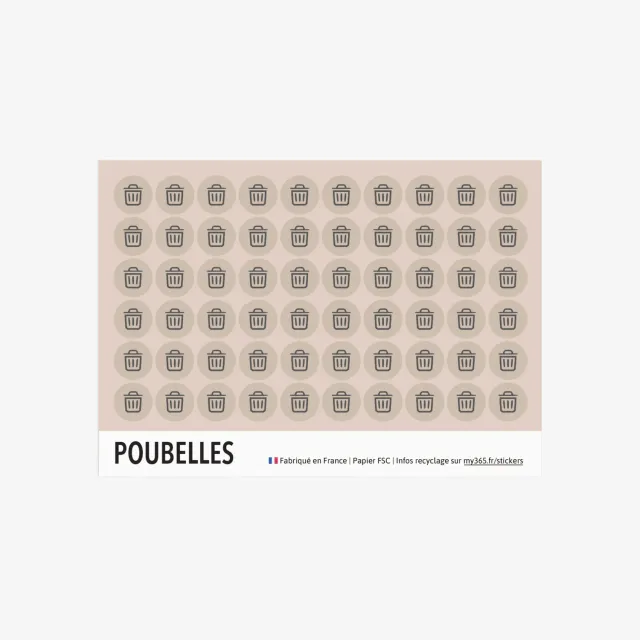 My365 Poubelles stickers tri sélectif