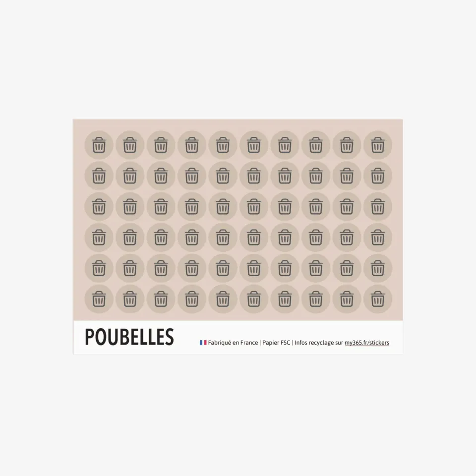 My365 Poubelles stickers tri sélectif