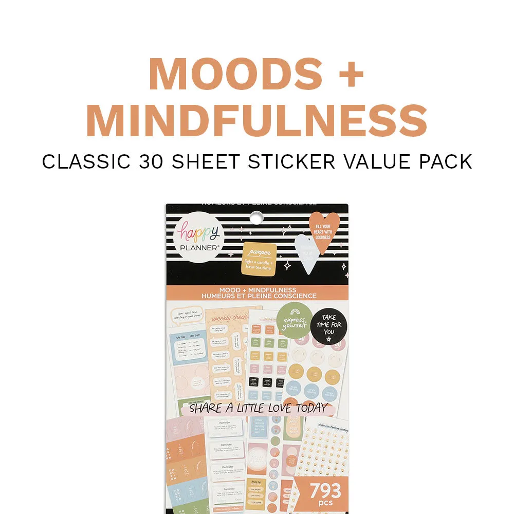 Happy Planner Mood Mindfulness stickers bien-être 793