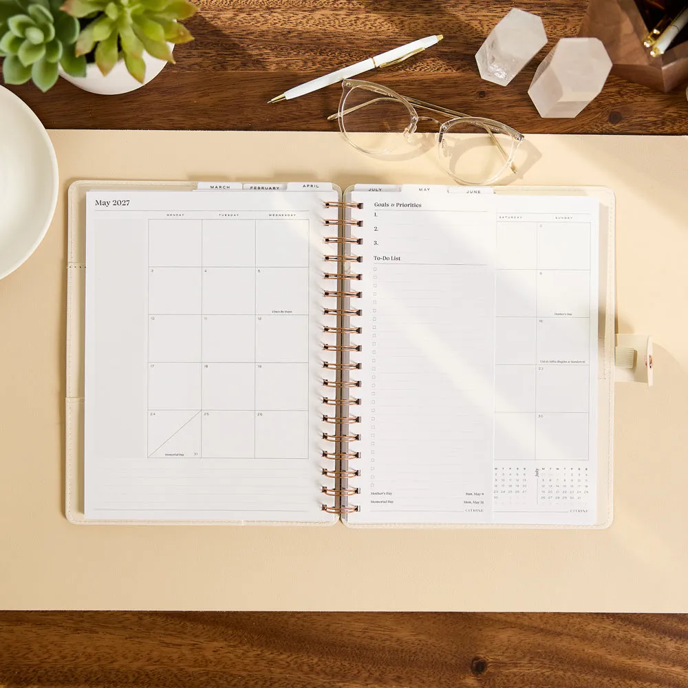 Happy Planner Citrine 2027 agenda spirale Classic pro 12 mois