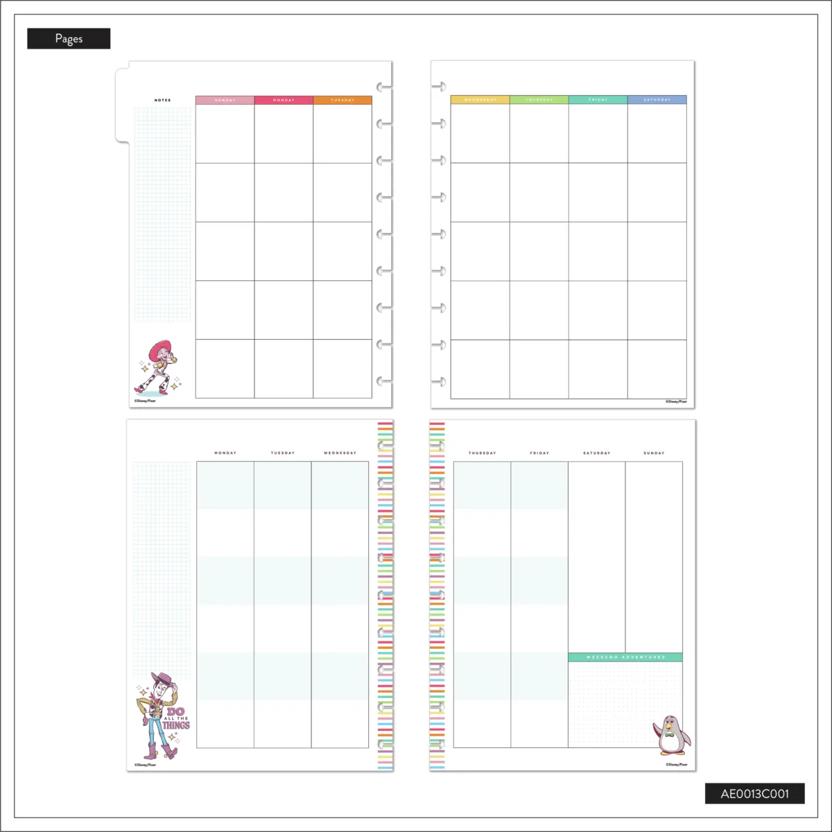 Happy Planner Toy Story 30 ans extension Classic 4 mois