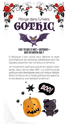 Frigobloc Mode Academy Halloween carnet créatif avec bracelet