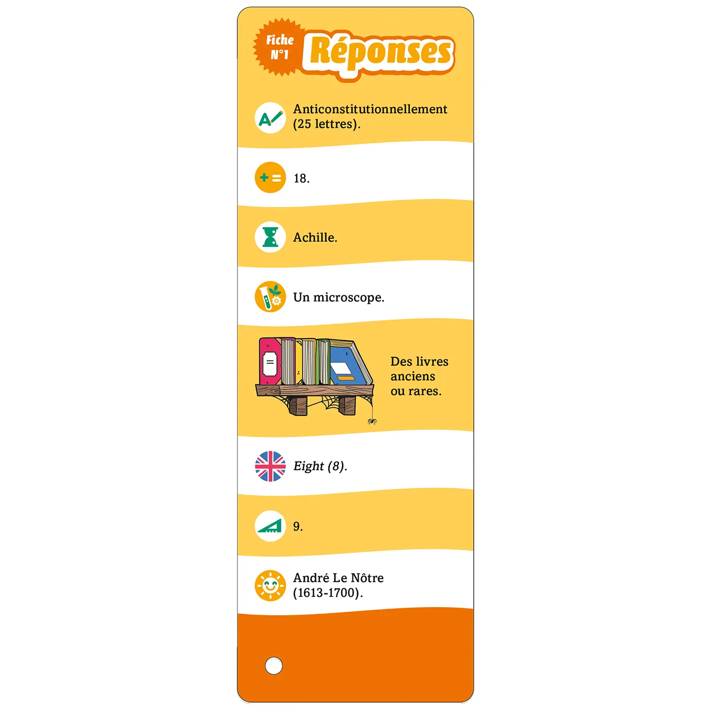 Les Incollables 6e Tout le programme éventails quiz 900 questions 11 ans