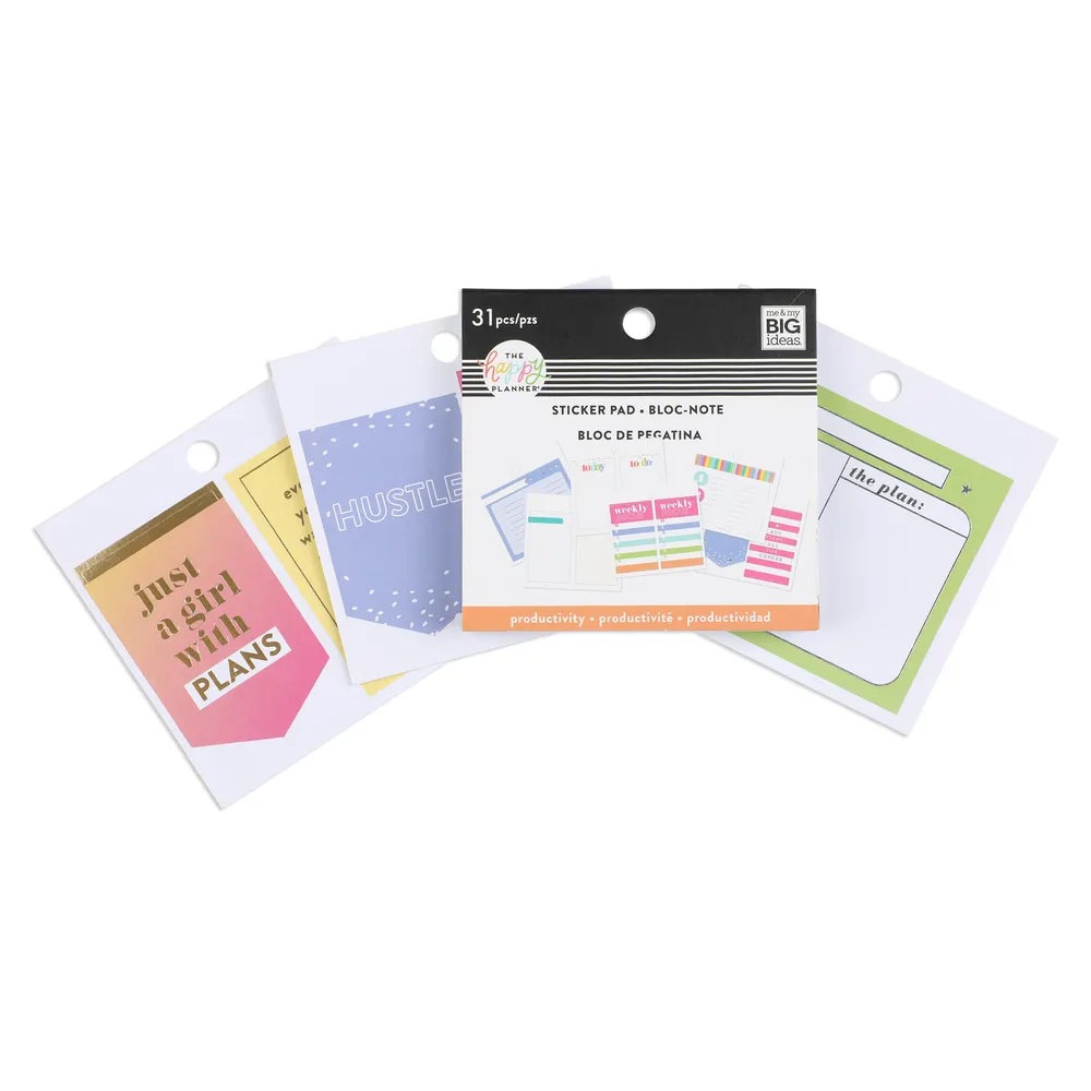 Happy Planner Productivity mini stickers 20 feuilles