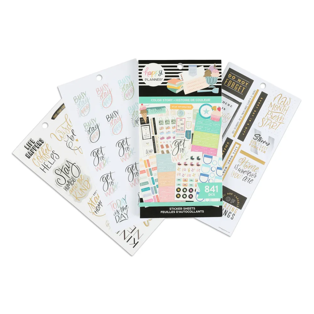 Happy Planner Value Pack Color Story stickers 30 planches