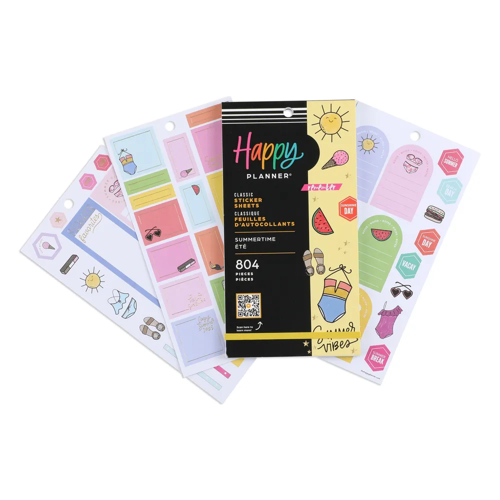 Happy Planner Summertime stickers été 804 pièces