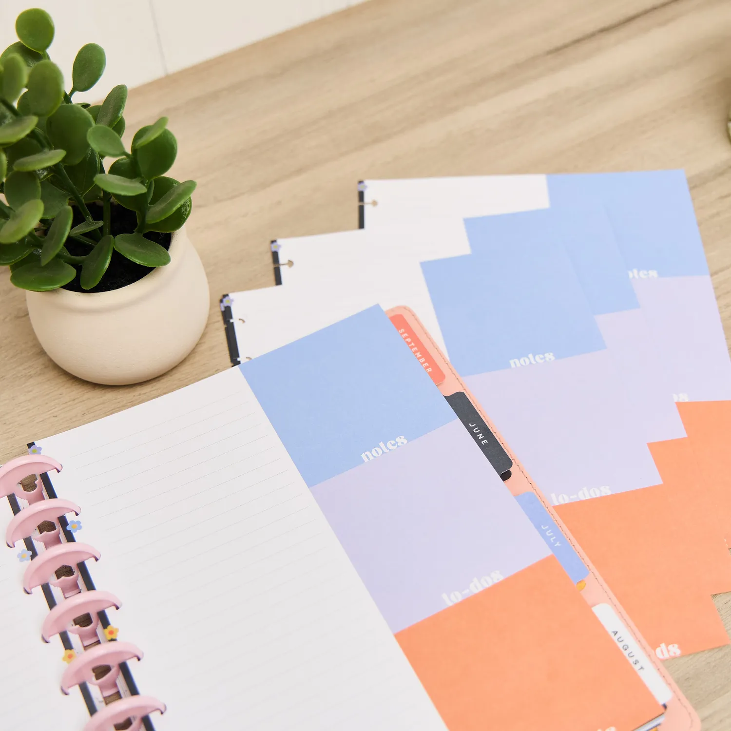 Happy Planner Bright Energy recharge pointillée Classic 40 feuilles