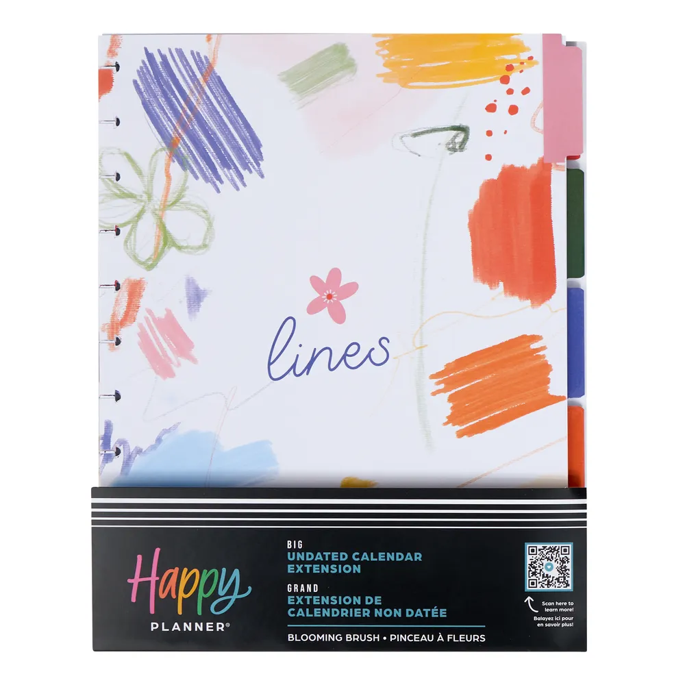 Happy Planner Blooming Brush Big extension agenda 6 mois