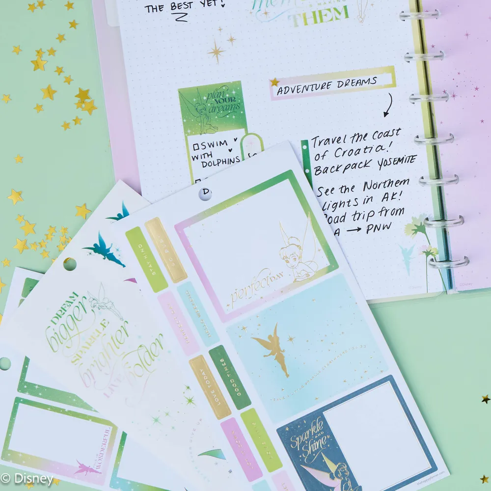 Happy Planner Tinker Bell Stay Sparkly stickers 30 planches