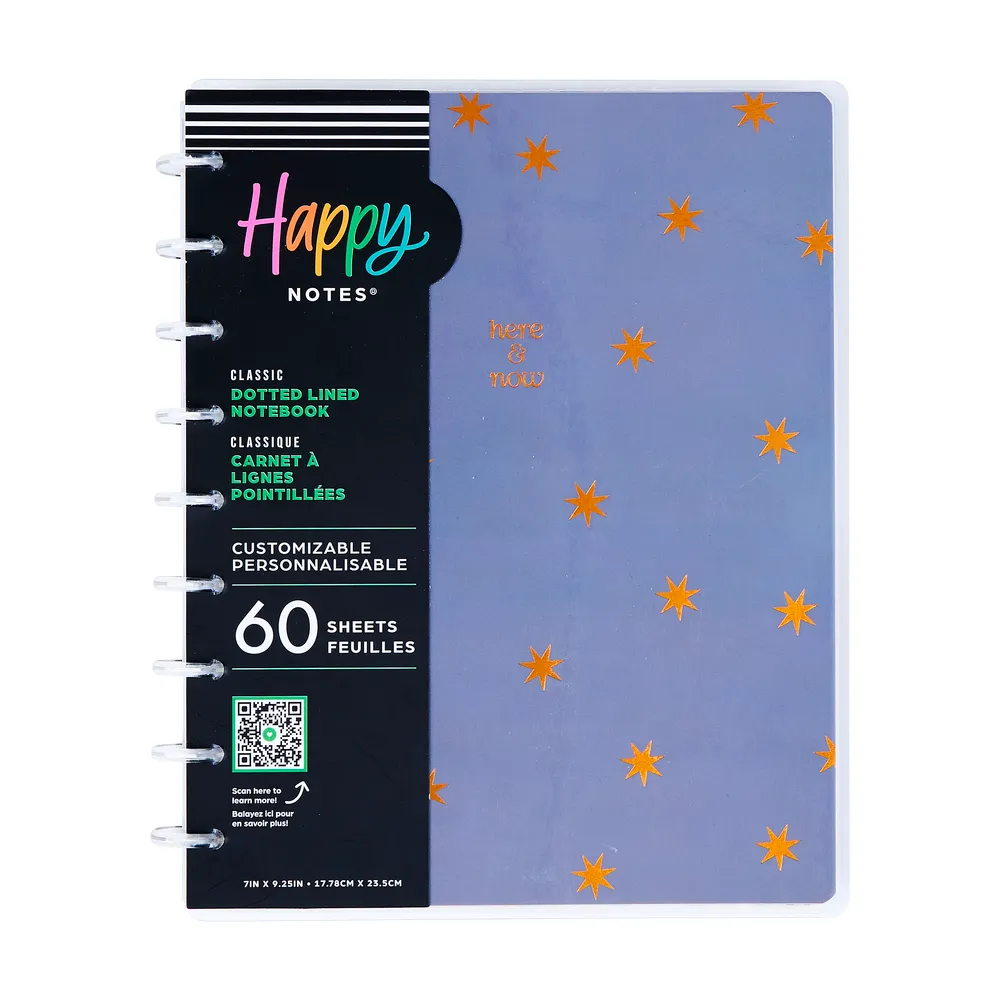 Happy Planner Forest Flowers Classic carnet pointillé ligné