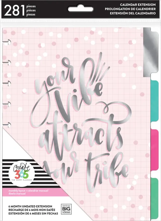 Happy Planner Classic extension mensuelle 6 mois recharge