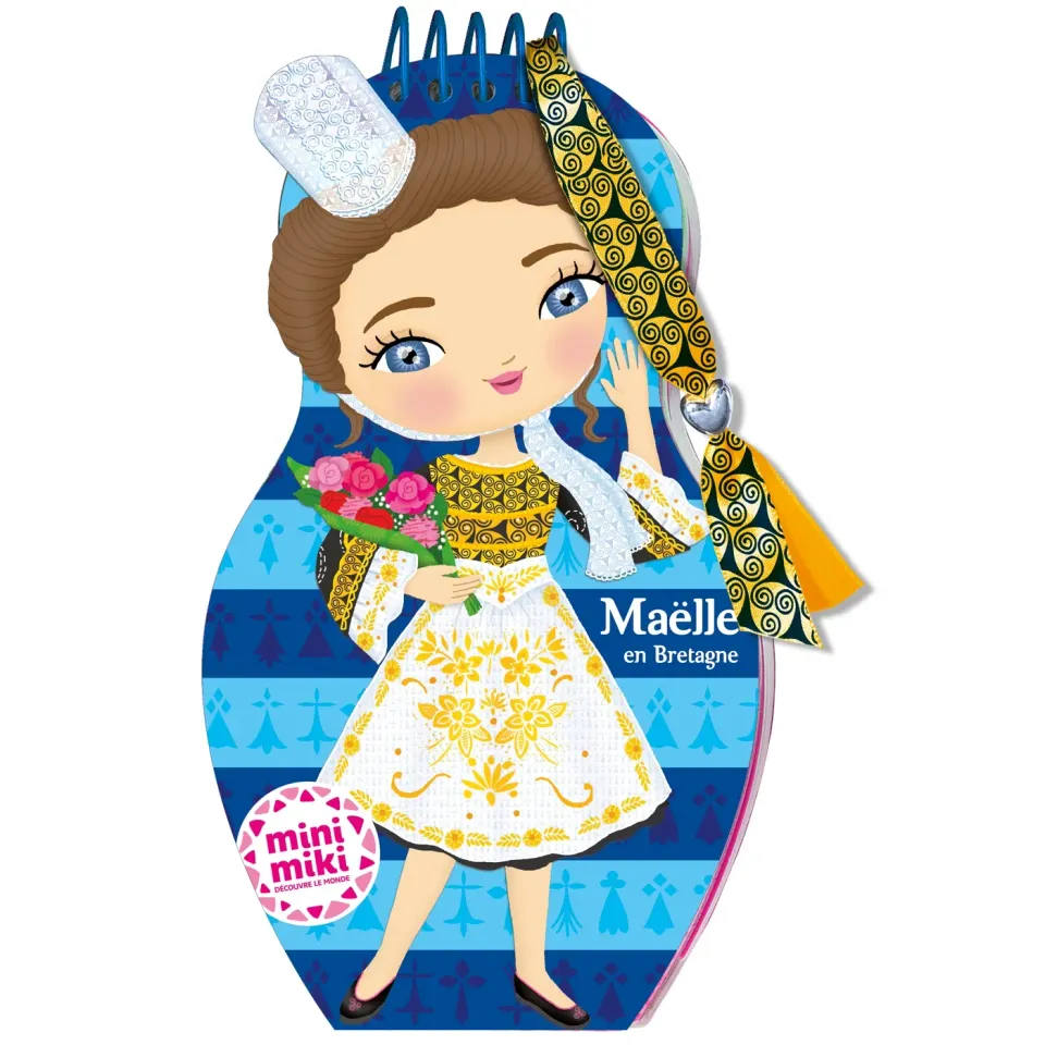 Frigobloc Minimiki Maëlle en Bretagne carnet créatif stickers