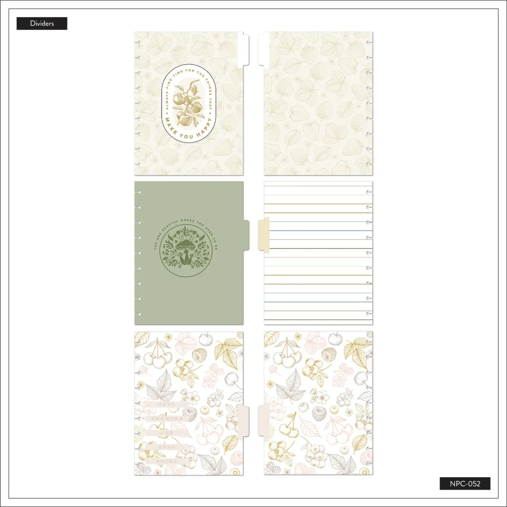 Happy Planner Woodland Charm carnet Classic 60 feuilles pointillés