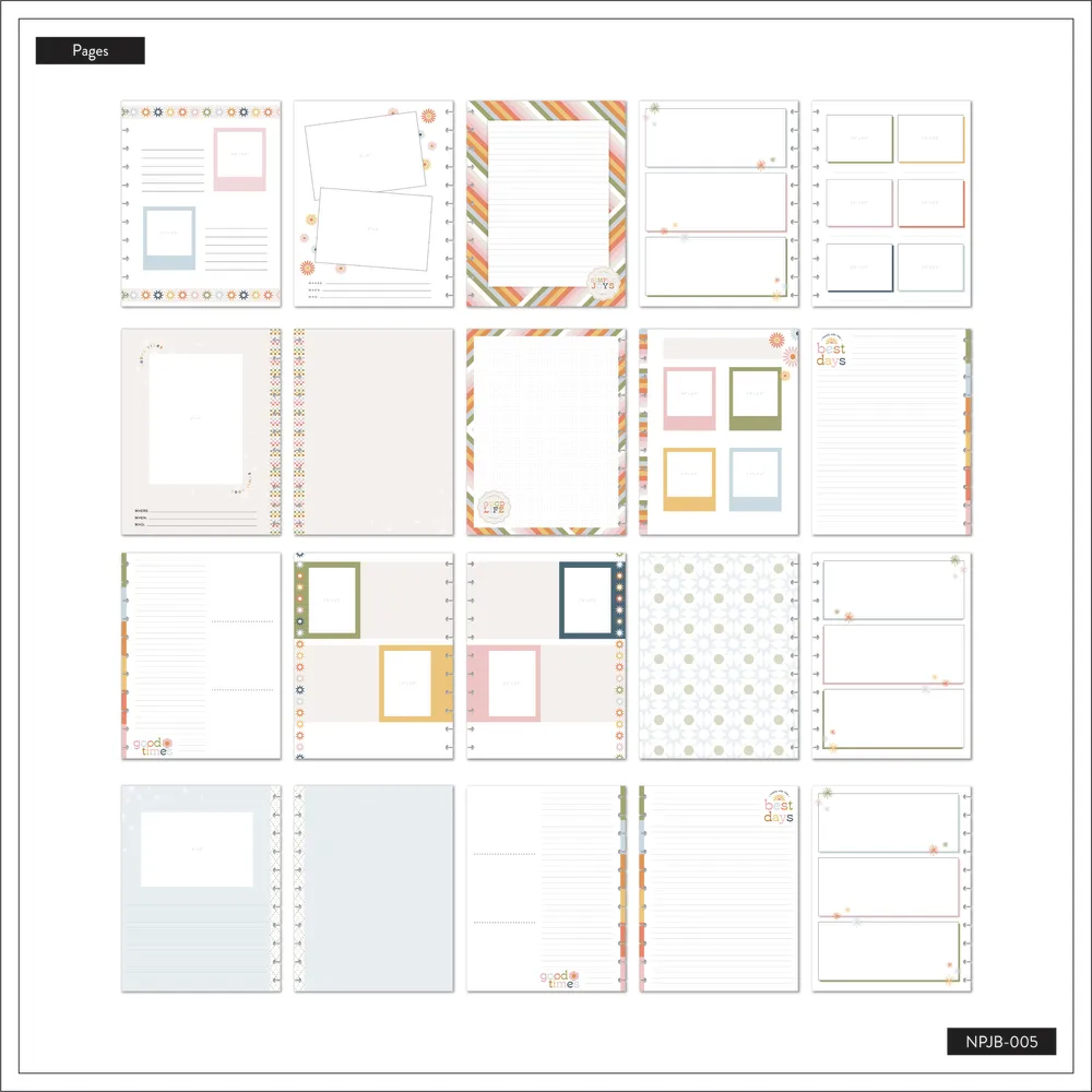 Happy Planner Simple Joys journal photo Big 80 feuilles