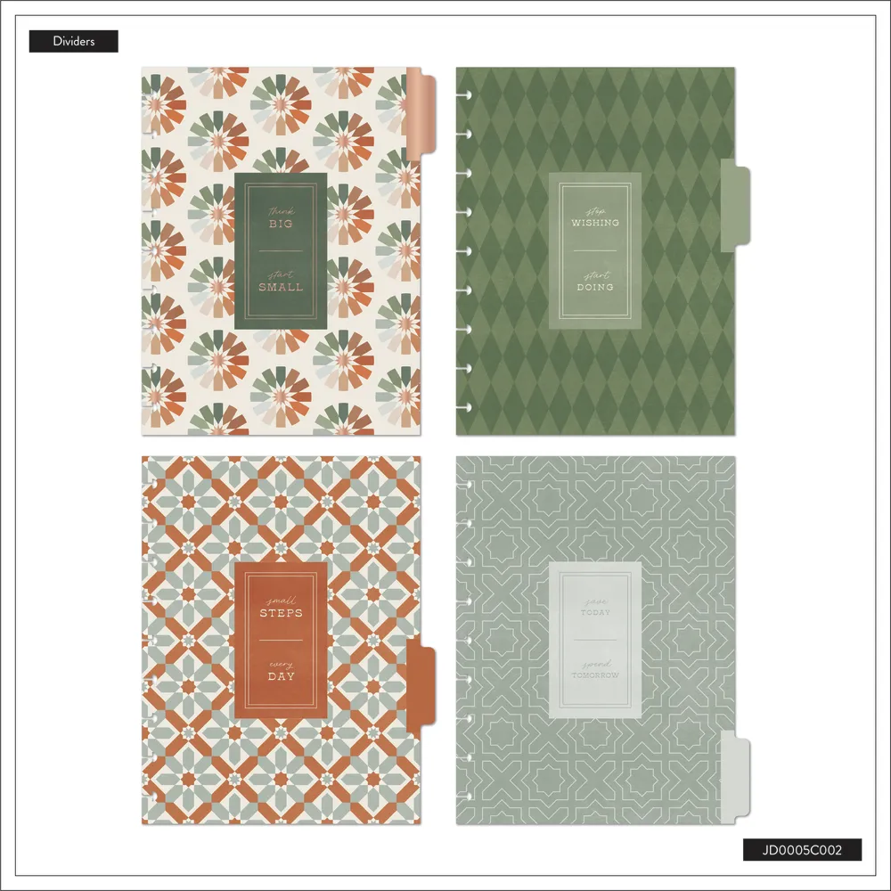 Happy Planner Reflect & Grow Classic journal budget guidé 80 feuilles
