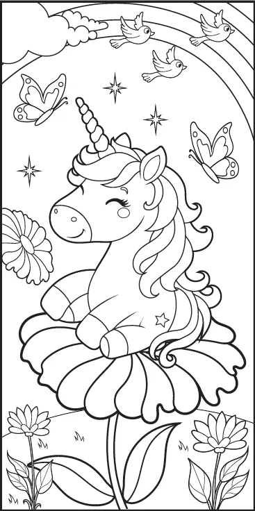 Frigobloc Ma P'tite banane Licorne kit coloriage feutres