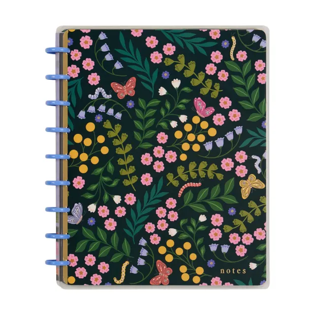 Happy Planner Midnight Meadow carnet classic 60 feuilles pointillé