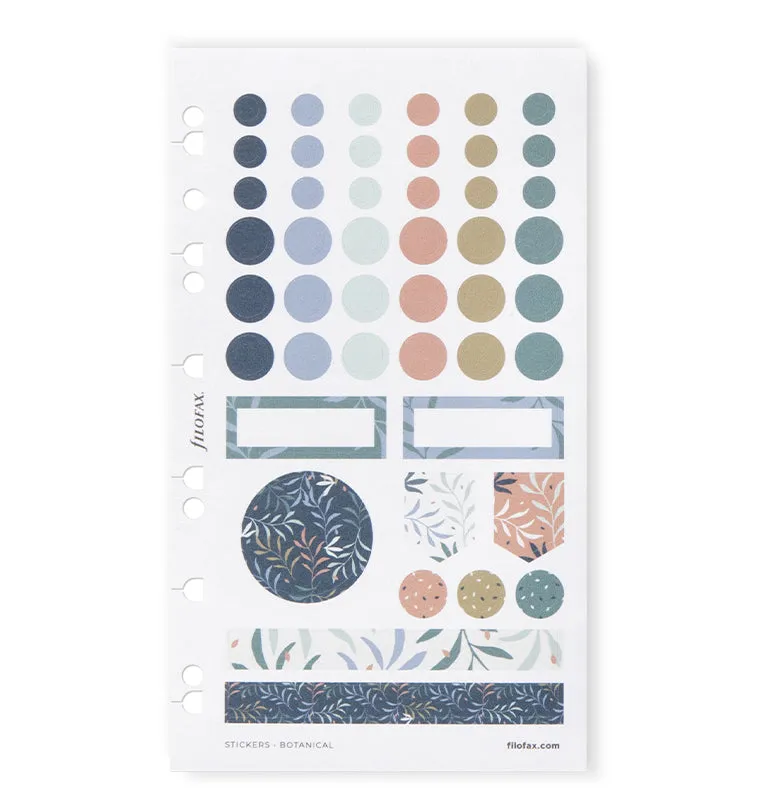 Filofax Botanical autocollants planner A5 Personal