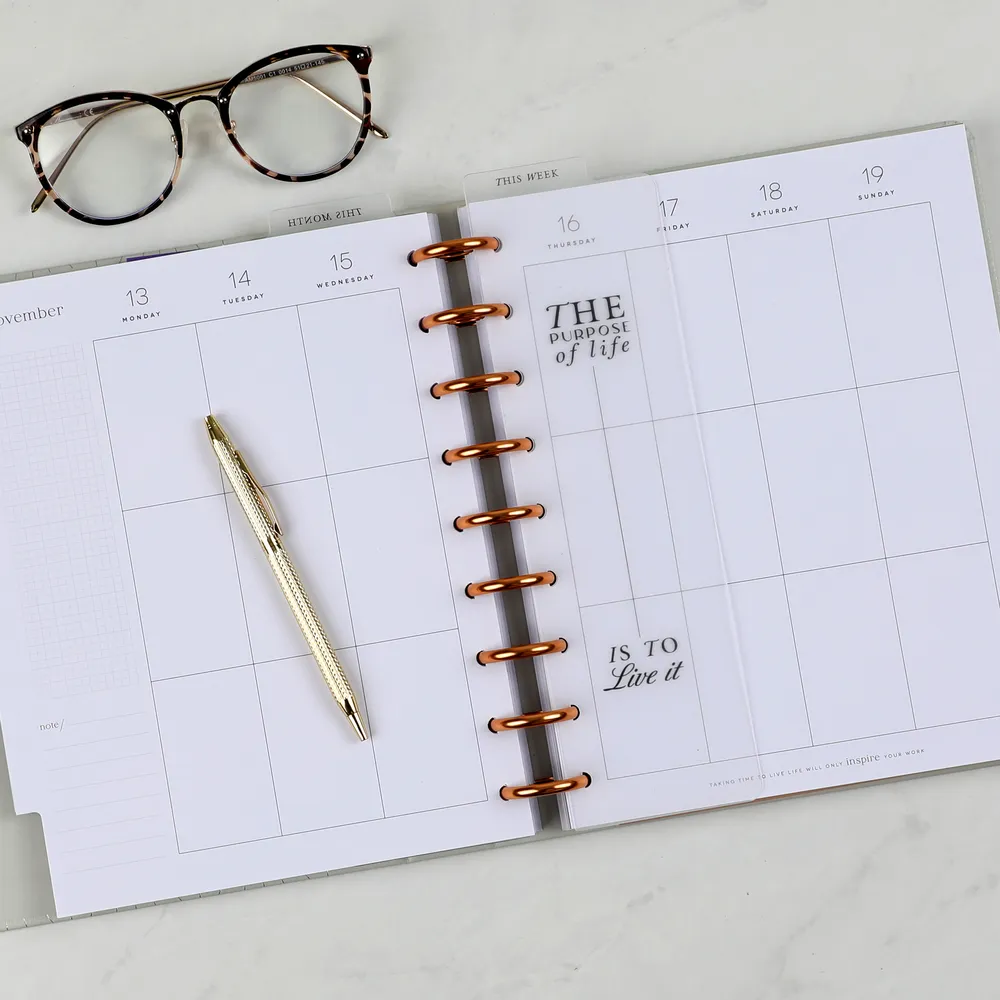 Happy Planner Work Life marque-pages Classic crantés lot 3