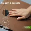 Poprun classeur à anneaux 5 cm cuir PU marron