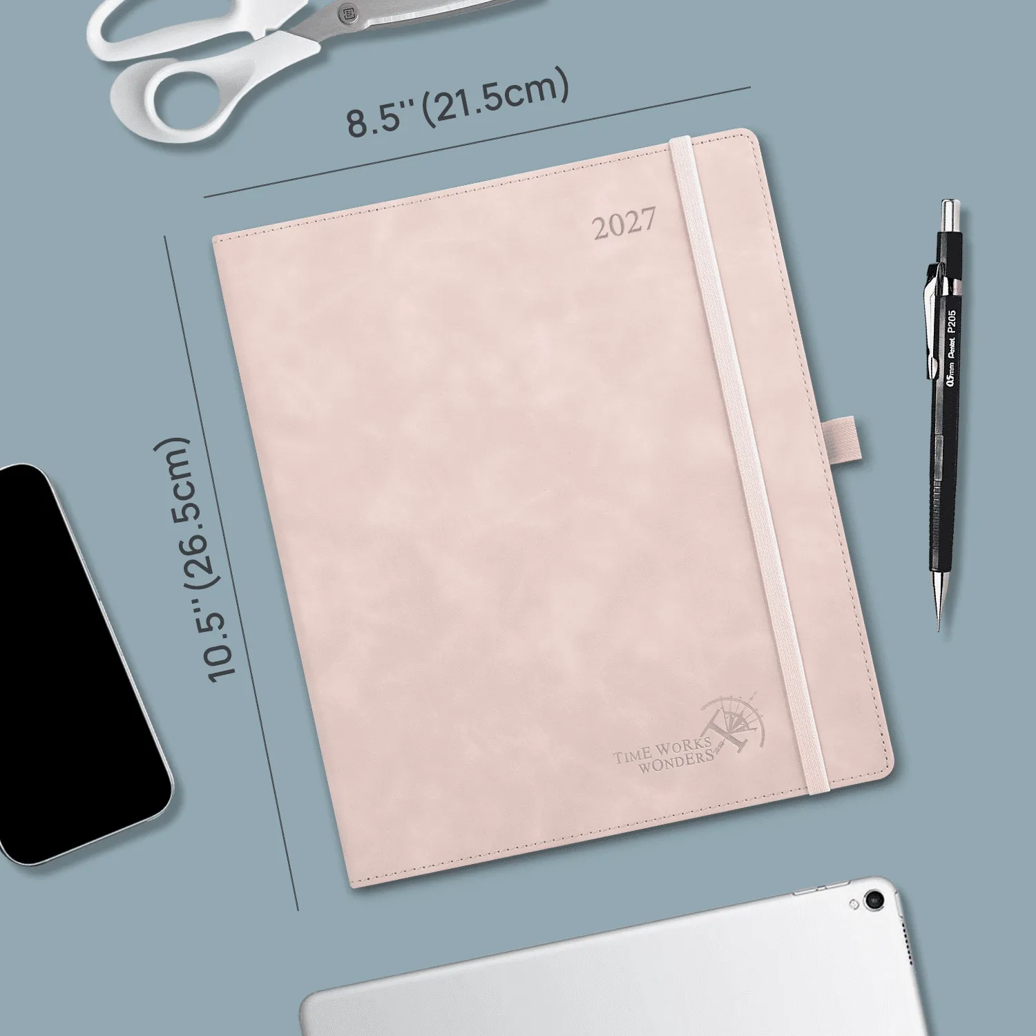 Poprun CENLK7-27 agenda semainier 2027 souple + notes