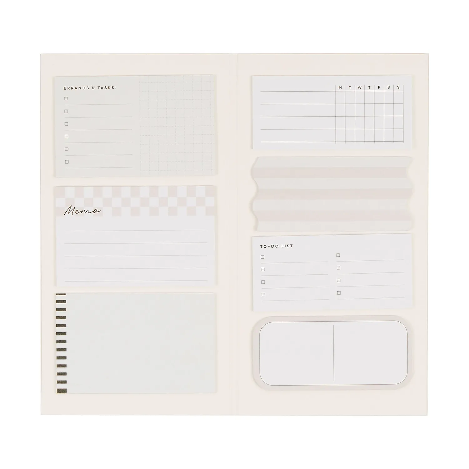 Happy Planner Modern Tones insert notes autocollantes folio