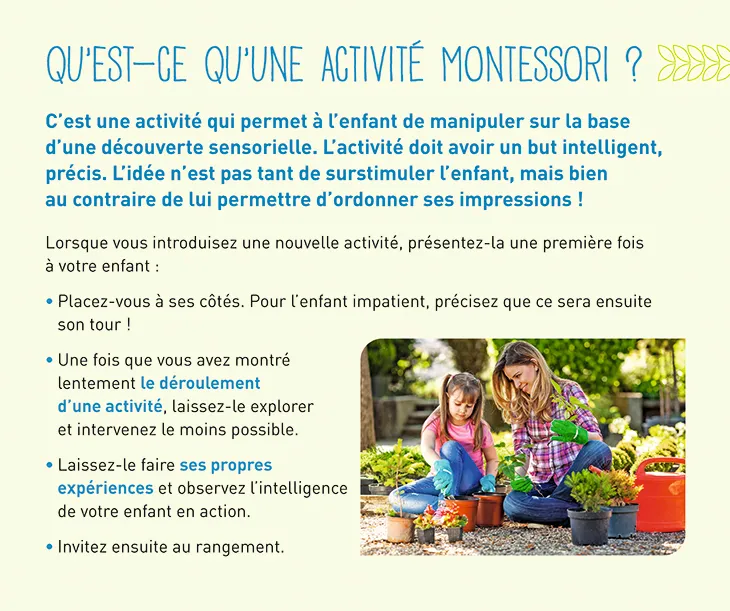 Frigobloc Hebdomadaire 2023 Montessori calendrier familial