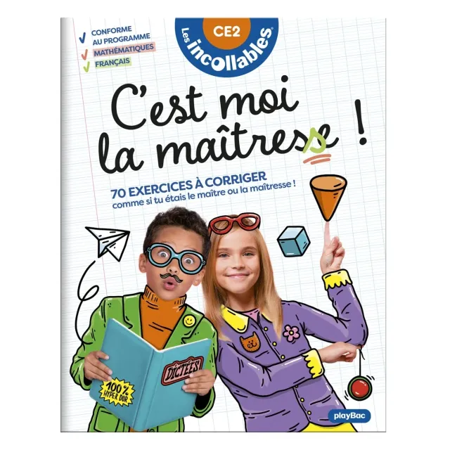 Les Incollables C'est moi la maîtresse CE2 cahier 8-9 ans