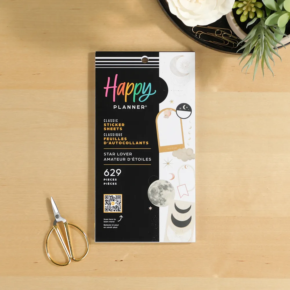 Happy Planner Star Lover stickers 629 pièces céleste
