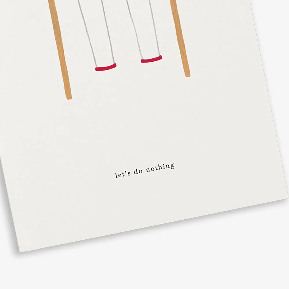 Kartotek Swing Set carte de vœux let's do nothing