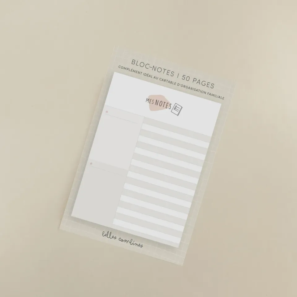Les Belles Combines Mes notes bloc-notes 50 pages 10,7x12,7 cm