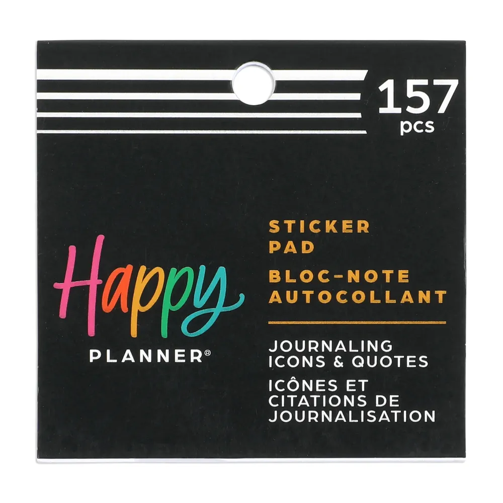 Happy Planner Journaling Icons Quotes mini stickers 157 citations