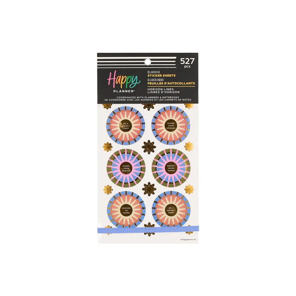 Me & my big ideas Happy Planner Horizon Lines lot stickers Classic