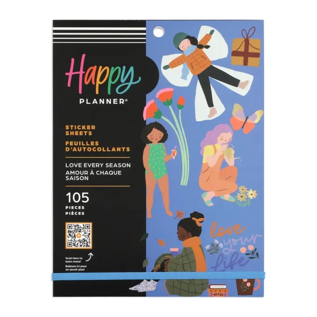 Happy Planner Squad Goals Love Every Season livre stickers large