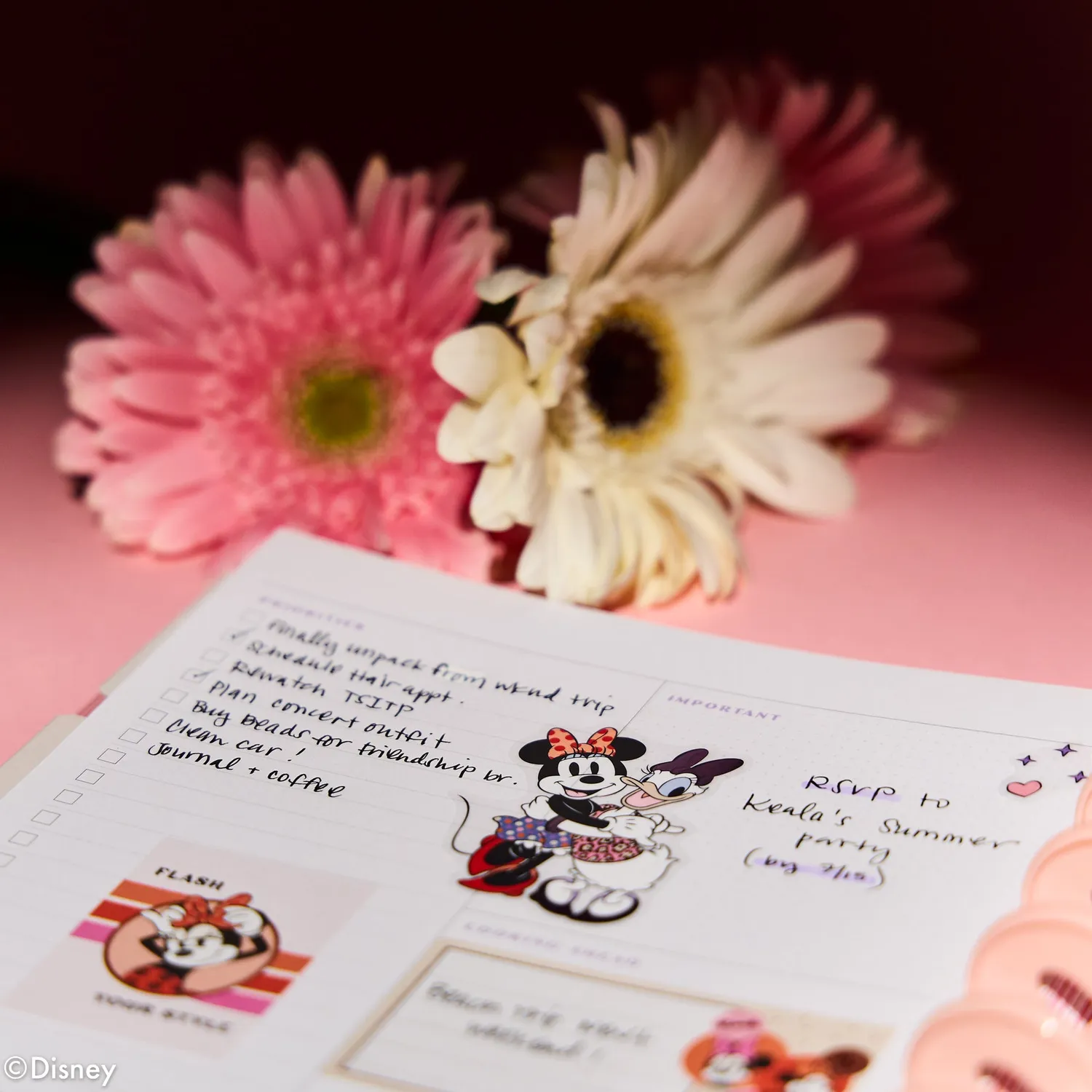 Happy Planner Minnie Mouse agenda Classic non daté dashboard
