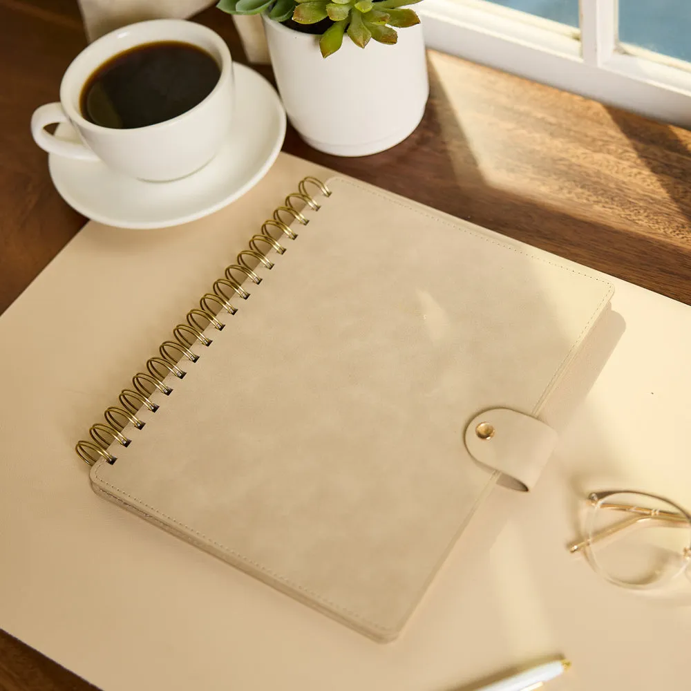 Me & my big ideas Citrine carnet à spirale Mocha Classic simili cuir