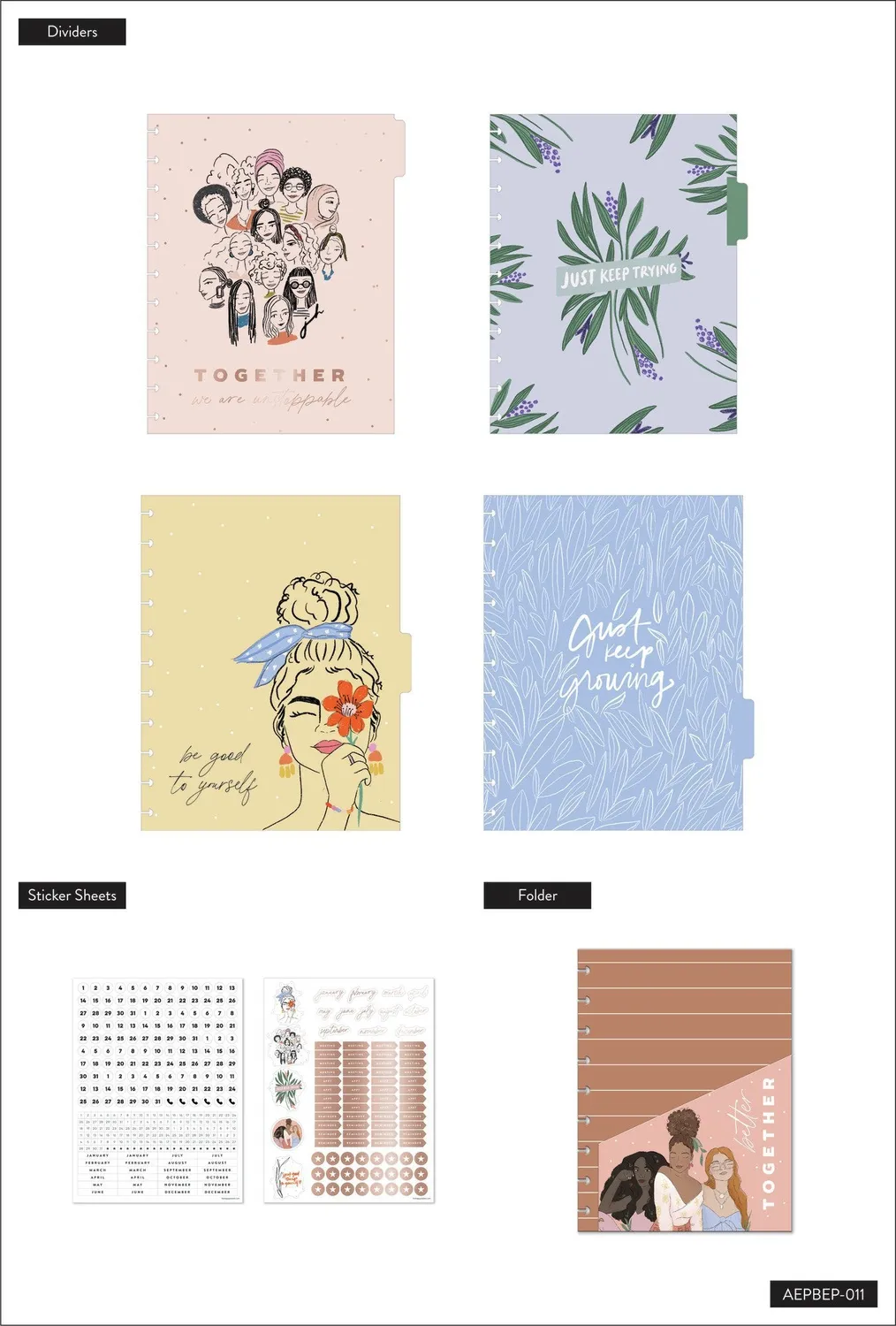 Happy Planner Unstoppable Together extension Big