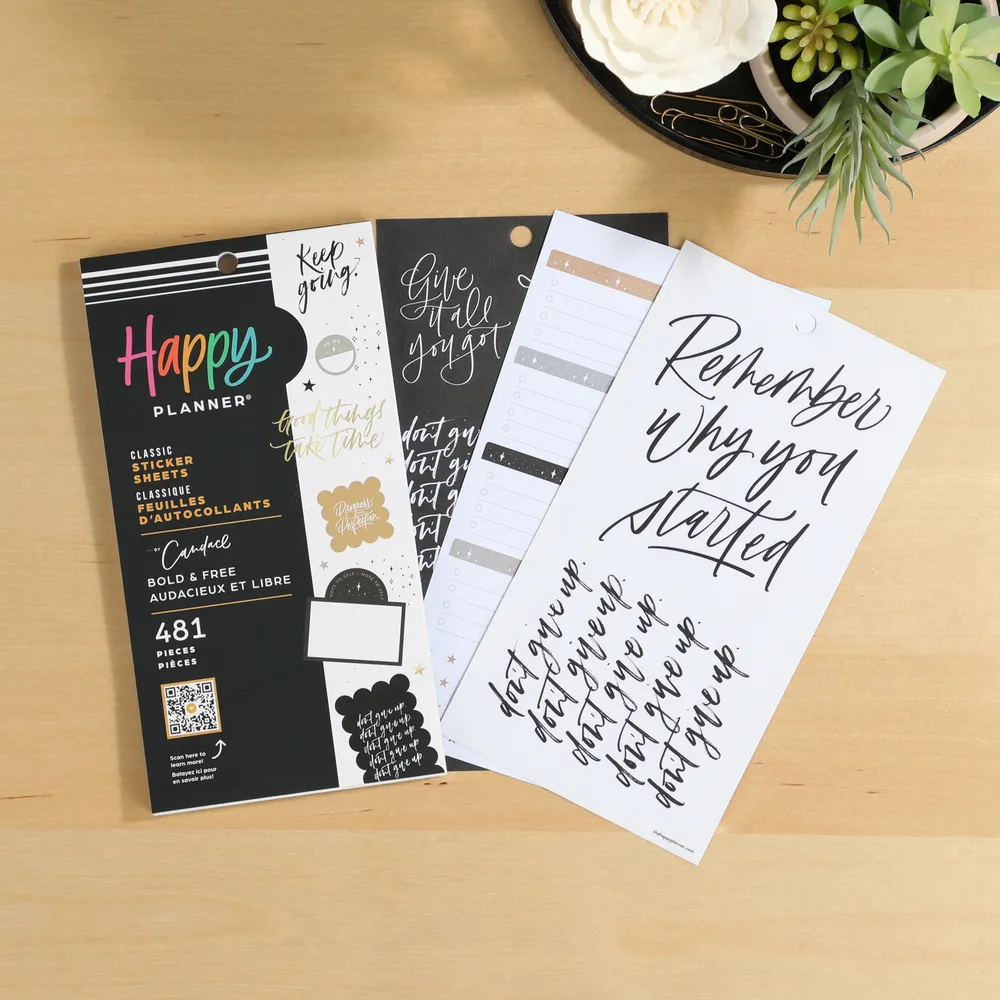 Happy Planner Bold Free Candace stickers 481 citations