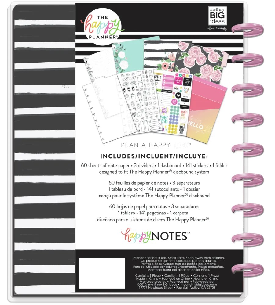 Happy Planner Grand Plans carnet pointillé Classic kit