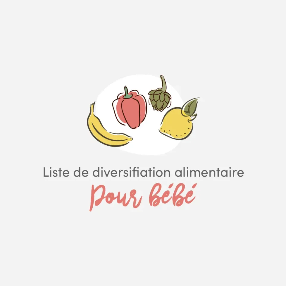 Les Belles Combines Liste diversification alimentaire bébé fiche