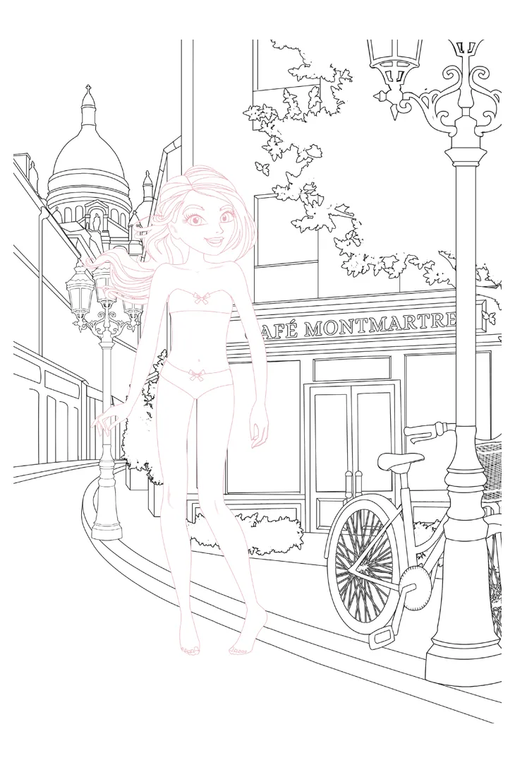 Frigobloc Lili Mode Paris carnet créatif 100 stickers 2022