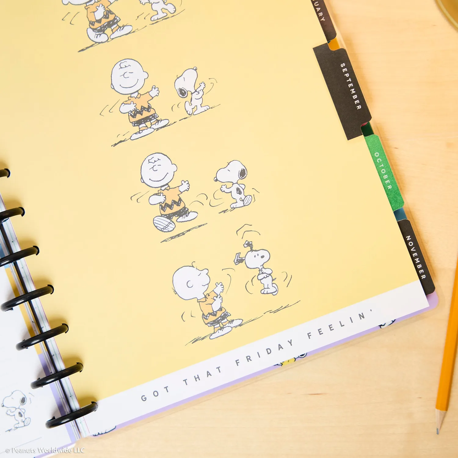 Happy Planner PEANUTS 2026-2027 agenda professeur Big 12 mois SNOOPY
